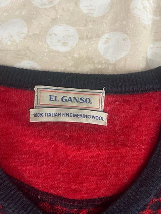 Jersey El Ganso Rojo y Negro