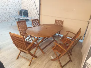 Tavolo da giardino in legno