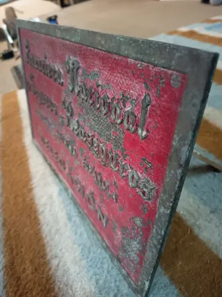 Placa Metal Financiera Nacional Seguros