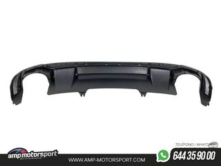 DIFUSOR TRASERO PARA AUDI A4 B9 BERLINA / AVANT S-LINE 2015-2019 LOOK RS4