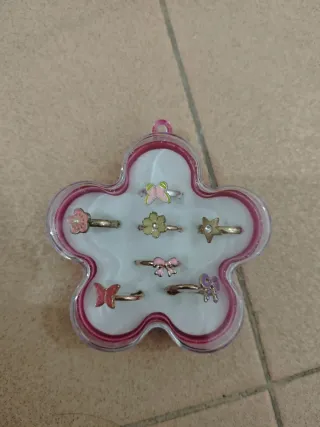 Set de 7 anillos infantiles