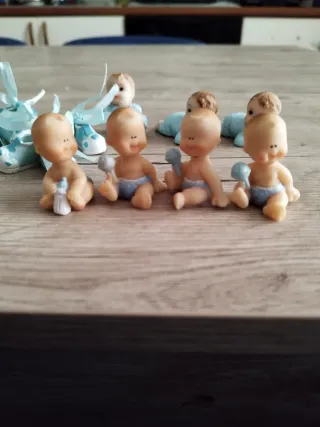 15 bomboniere nascita bimbo scarpe blu