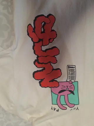 Camiseta Bershka Estampada oversize