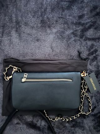 Bolsa Zadig & Voltaire preta e dourada