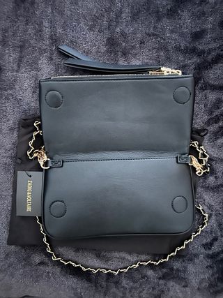 Bolsa Zadig & Voltaire preta e dourada