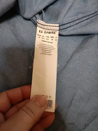 Camisa El Ganso Talla 39 Azul