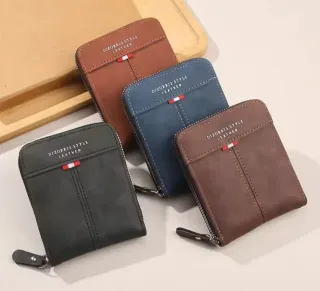 Billetera hombre piel marrón café