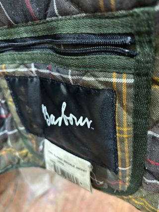 Barbour abrigo acolchado clásico verde