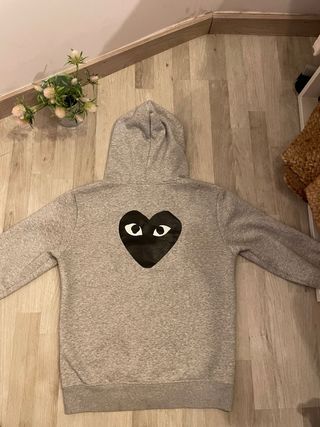 Sudadera Gris Comme des Garçons PLAY