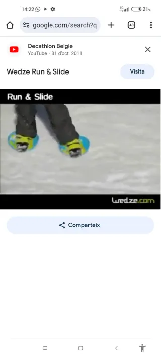 Patines de Nieve Runslide Wed"ze Decathlon