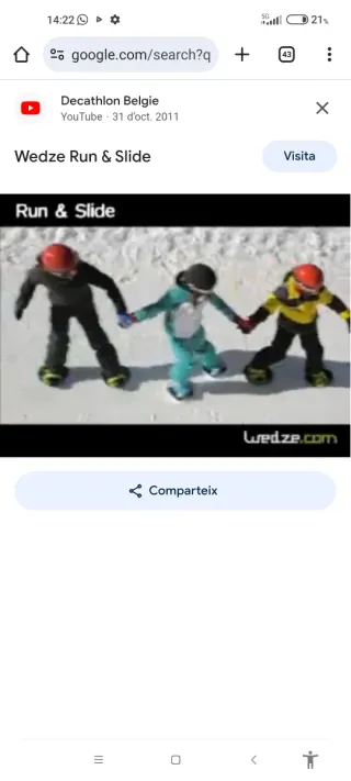 Patines de Nieve Runslide Wed"ze Decathlon