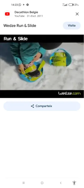Patines de Nieve Runslide Wed"ze Decathlon