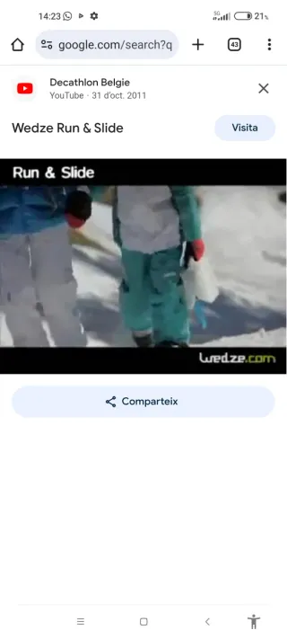 Patines de Nieve Runslide Wed"ze Decathlon