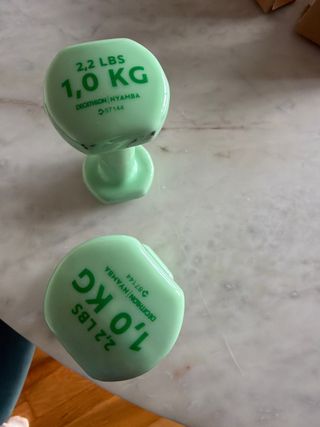 Mancuernas 1 kg (2.2 lbs) Decathlon
