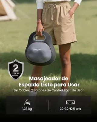 Masajeador Espalda/Cuello 4D Shiatsu Portátil