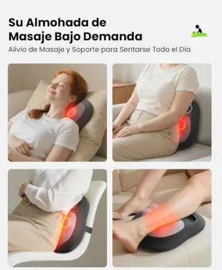 Masajeador Espalda/Cuello 4D Shiatsu Portátil