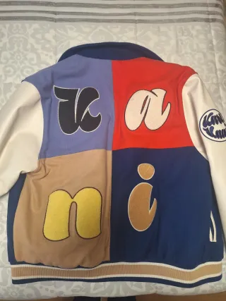 Chaqueta Varsity Kani Azul y Blanco