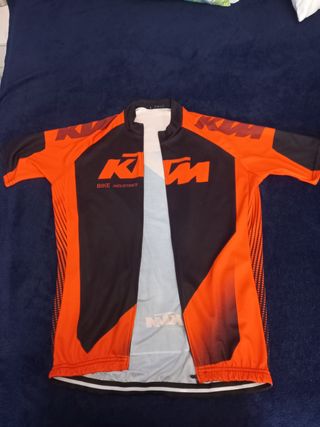 Maillot y culotte ciclismo KTM naranja