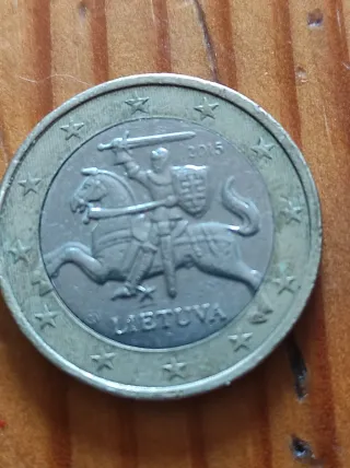 Moneda Lituania 2015 Vytis