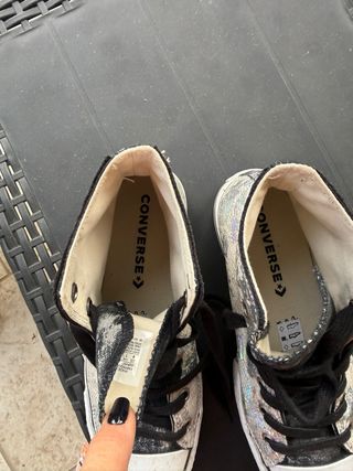 Converse All Star Argentate Glitter