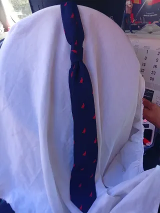 Corbata Maddocks & Bickerton azul y roja