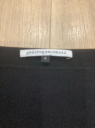 Jersey Adolfo Dominguez Negro Manga Larga