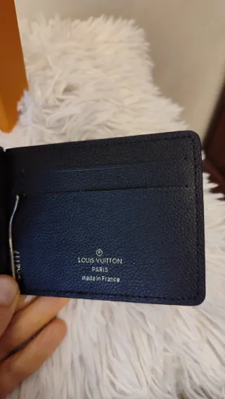 Portafoglio Uomo Nero con fermasoldi