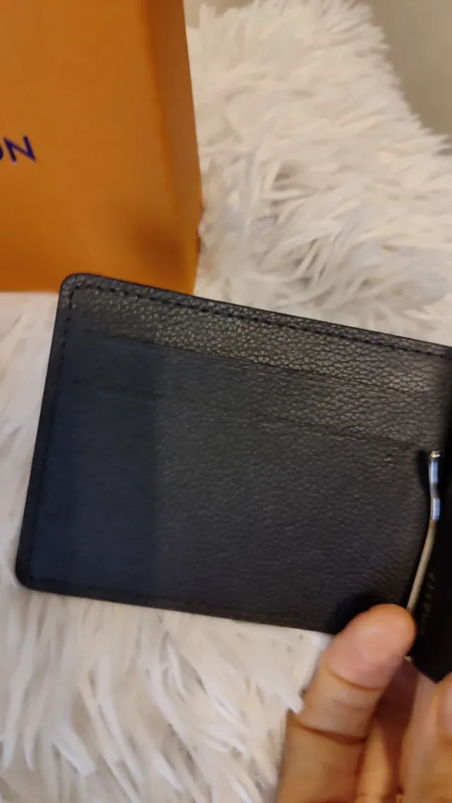 Portafoglio Uomo Nero con fermasoldi