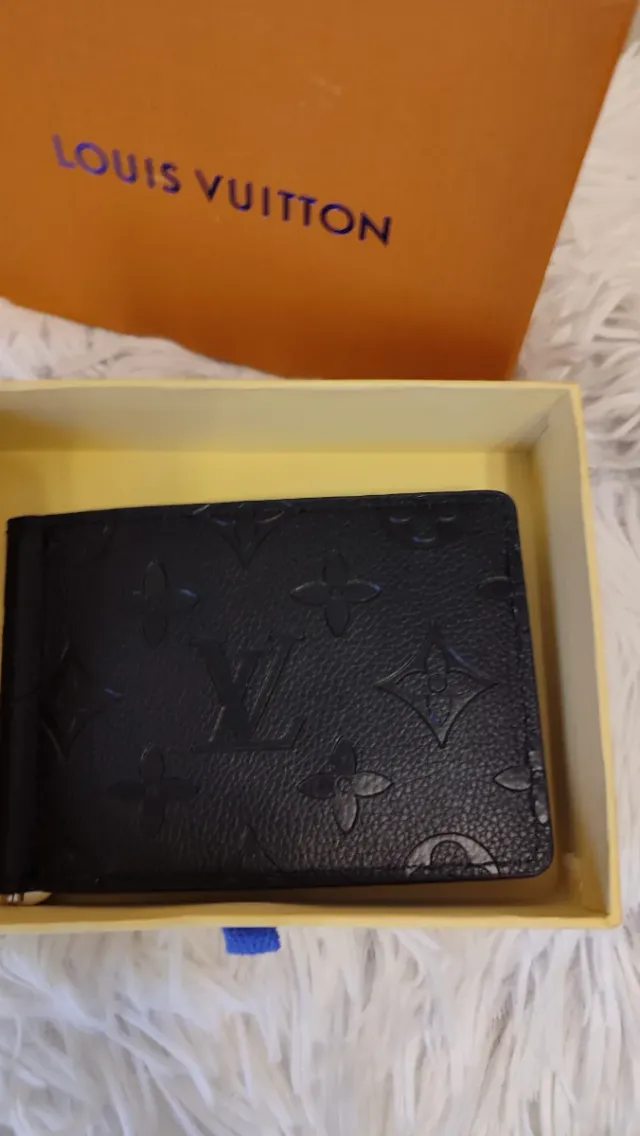 Portafoglio Uomo Nero con fermasoldi