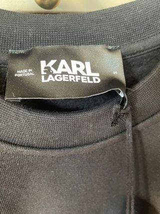Sudadera Karl Lagerfeld Negra con Estampado