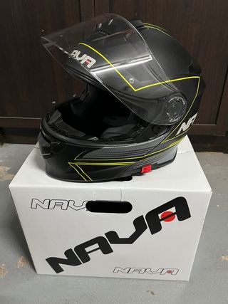 Casco Modular Nava Talla S Negro Amarillo
