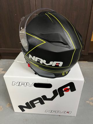 Casco Modular Nava Talla S Negro Amarillo