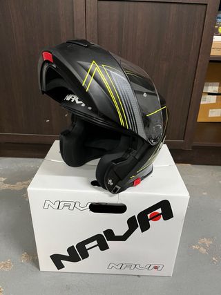 Casco Modular Nava Talla S Negro Amarillo