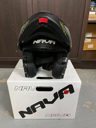 Casco Modular Nava Talla S Negro Amarillo