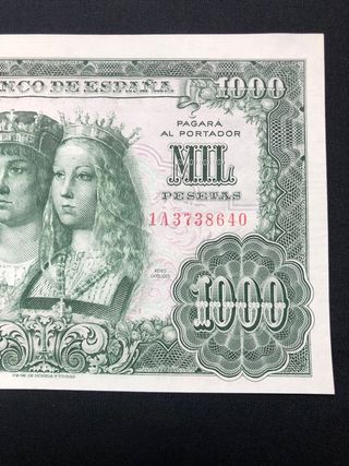 Billete 1000 Pesetas 1957 El Banco de España