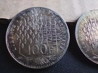 2 Monedas 100 Francos Plata 900 (1982-1983)