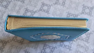 Álbum fotos, ángel de plata tercipelo azul celeste