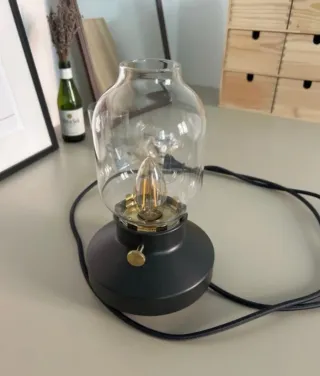 Pareja Lámparas Tärnaby Ikea Negra y Crema