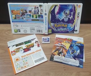 Pokémon Luna Nintendo 3DS Juego + Manuales