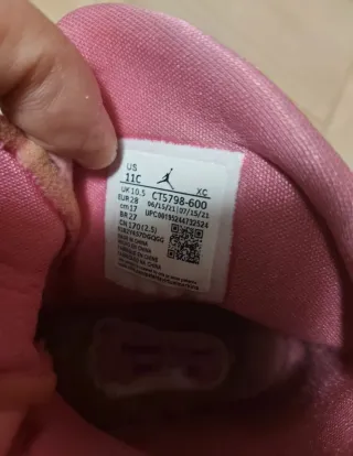 Stivali da neve Jordan rosa e neri da bambina