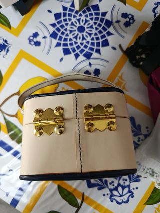 Maleta Nancy Beige y Morado