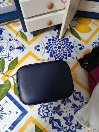 Maleta Nancy Beige y Morado