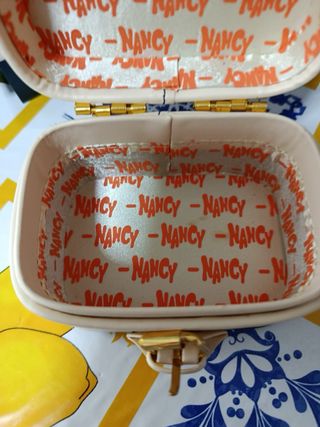 Maleta Nancy Beige y Morado