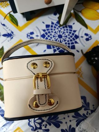 Maleta Nancy Beige y Morado