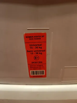Silla coche Romer Britax Kidfix XP Sict