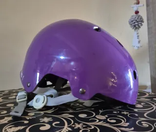 Casco Morado Niño/a Bicicleta