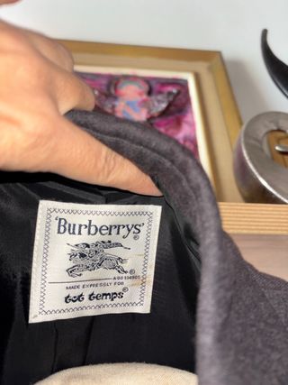 Blazer Burberry Talla S/M  gris