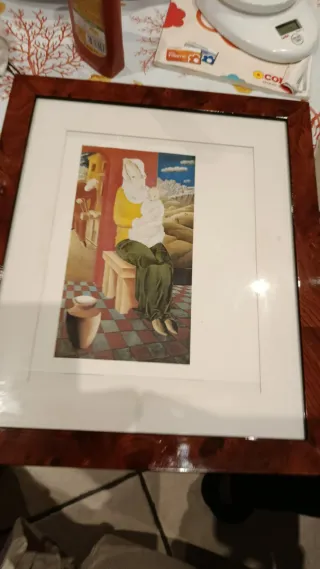 Stampa Madonna con Bambino 41.5x35cm