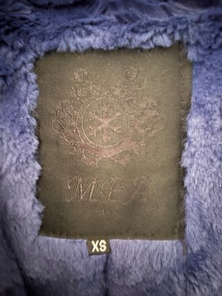 Abrigo MPA verde con pelo multicolor