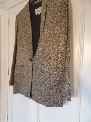 Chaqueta fiesta dorada y negra Talla M